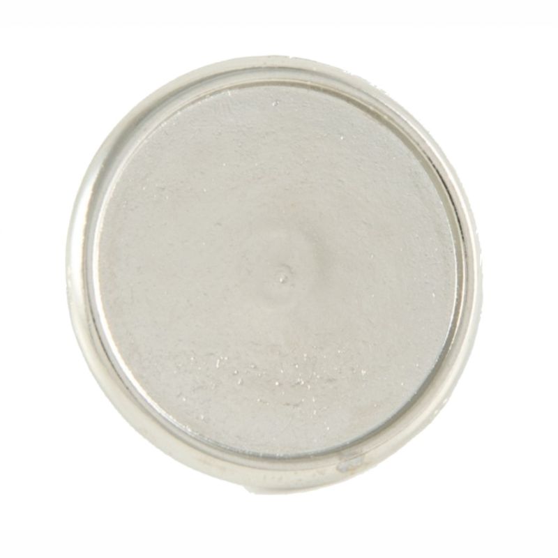 Premium Badge Blank round 21mm silver clutch fitting